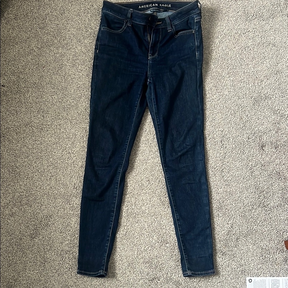 American Eagle Outfitters Blue Skinny Jeans Classic Denim